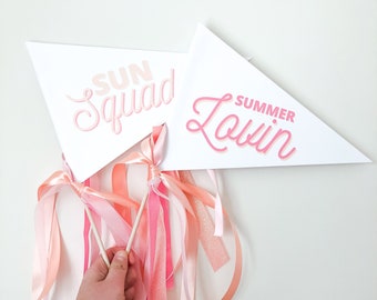 Summer Lovin Pennant Flag