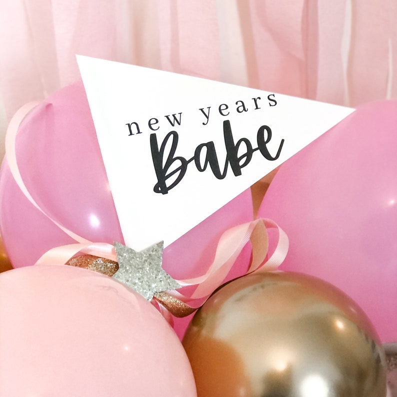 New Years Eve Party Pennant Flag