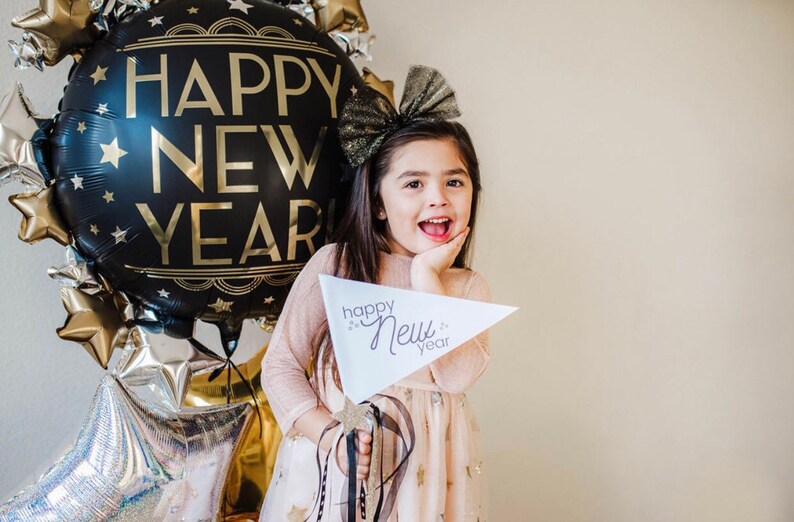 New Years Eve Party Pennant Flag