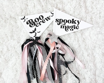 Boo Crew Halloween Party Pennant Flag
