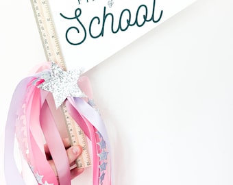 First Day of School Pennant Flag