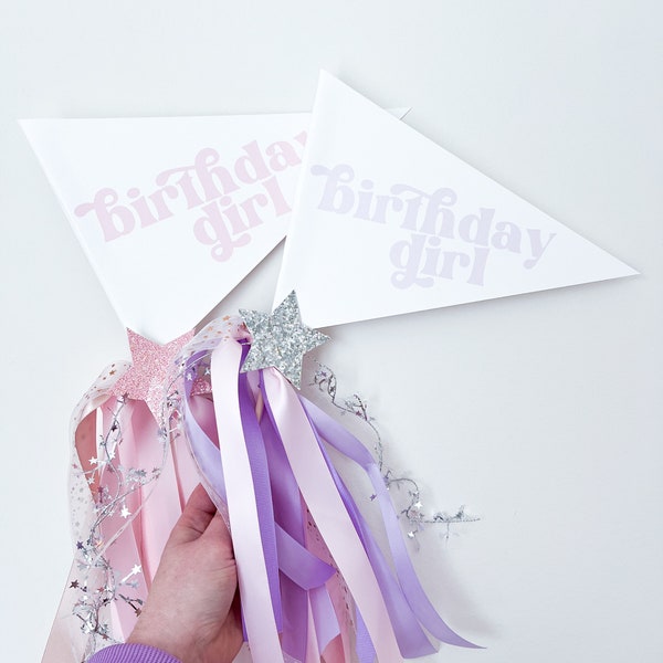 Birthday Girl Pennant Flag