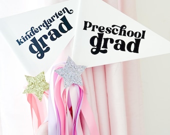 Kindergarten  Grad Pennant Flag