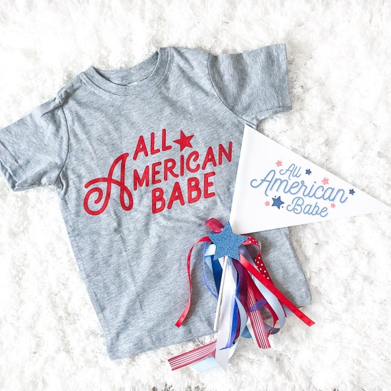 All American Babe Pennant Flag