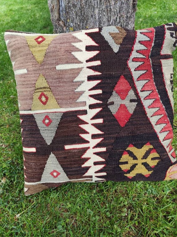 Federa Decorativa In Seta Banarasi - 40x40 Cm, Fatta A Mano In India, Con Schiuma Morbida, Viola, Cuscino Non Incluso - 2