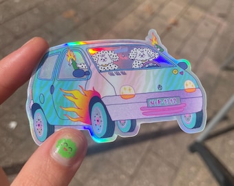 Stickers holographique twingo
