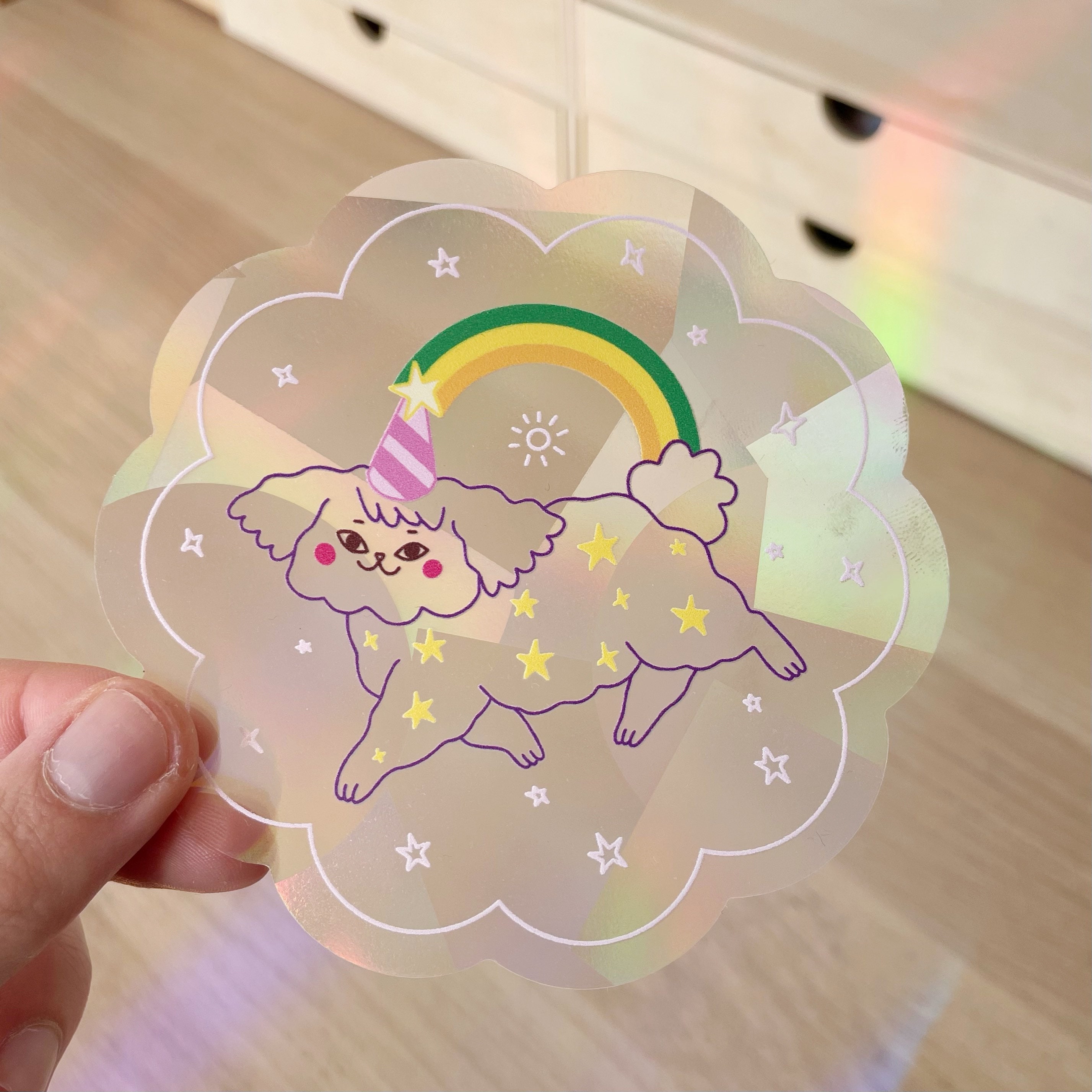 Unicorn Star Autocollants muraux lumineux au plafond-Étoile fluorescente,  décoration arc-en-ciel Chambre d'enfant et de fille