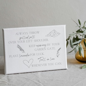Practical Magic Quote, Wall Sign, Salt, Rosemary, Lavender, Love, Silly Little Things, Digital Download Sign Only