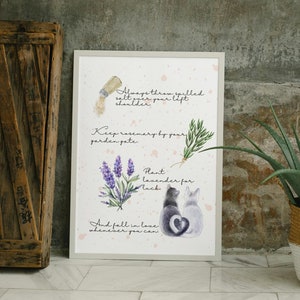 Practical Magic Quote, Wall Sign, Salt, Rosemary, Lavender, Love, Silly Little Things, Digital Download Sign Only