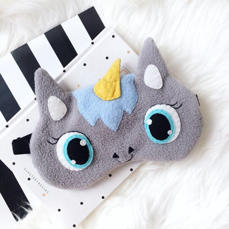 Unicorn sleep mask Eye mask sleep Funny sleep mask Sleep Etsy