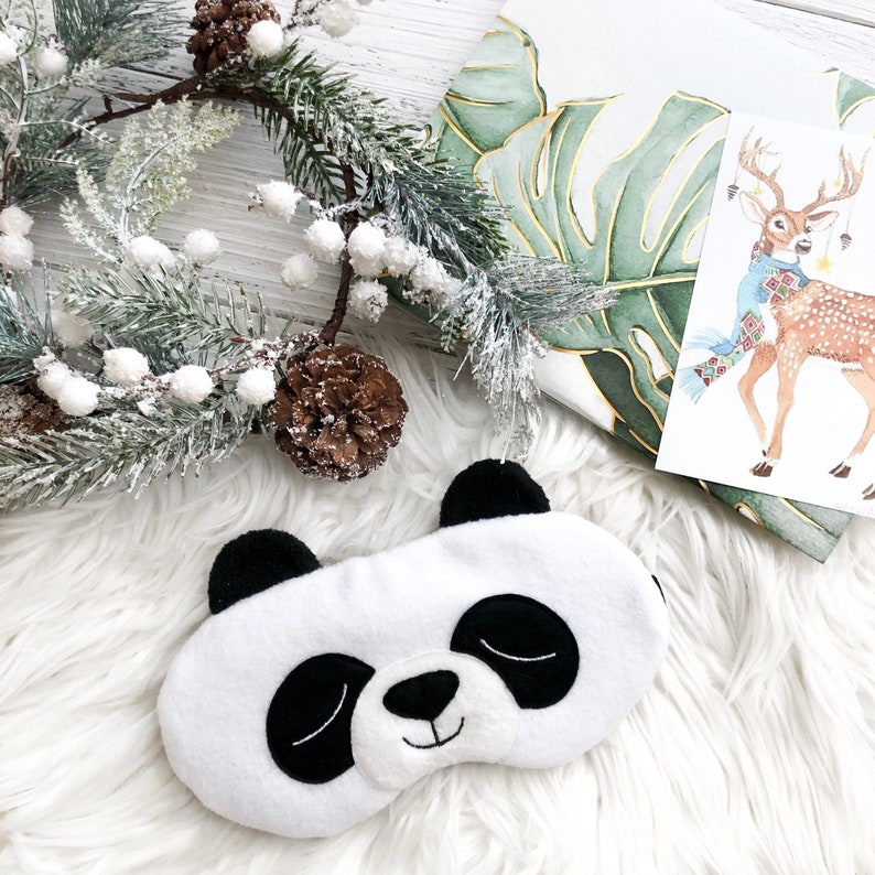 Panda sleep mask Animal Sleeping mask Sleep mask for women | Etsy