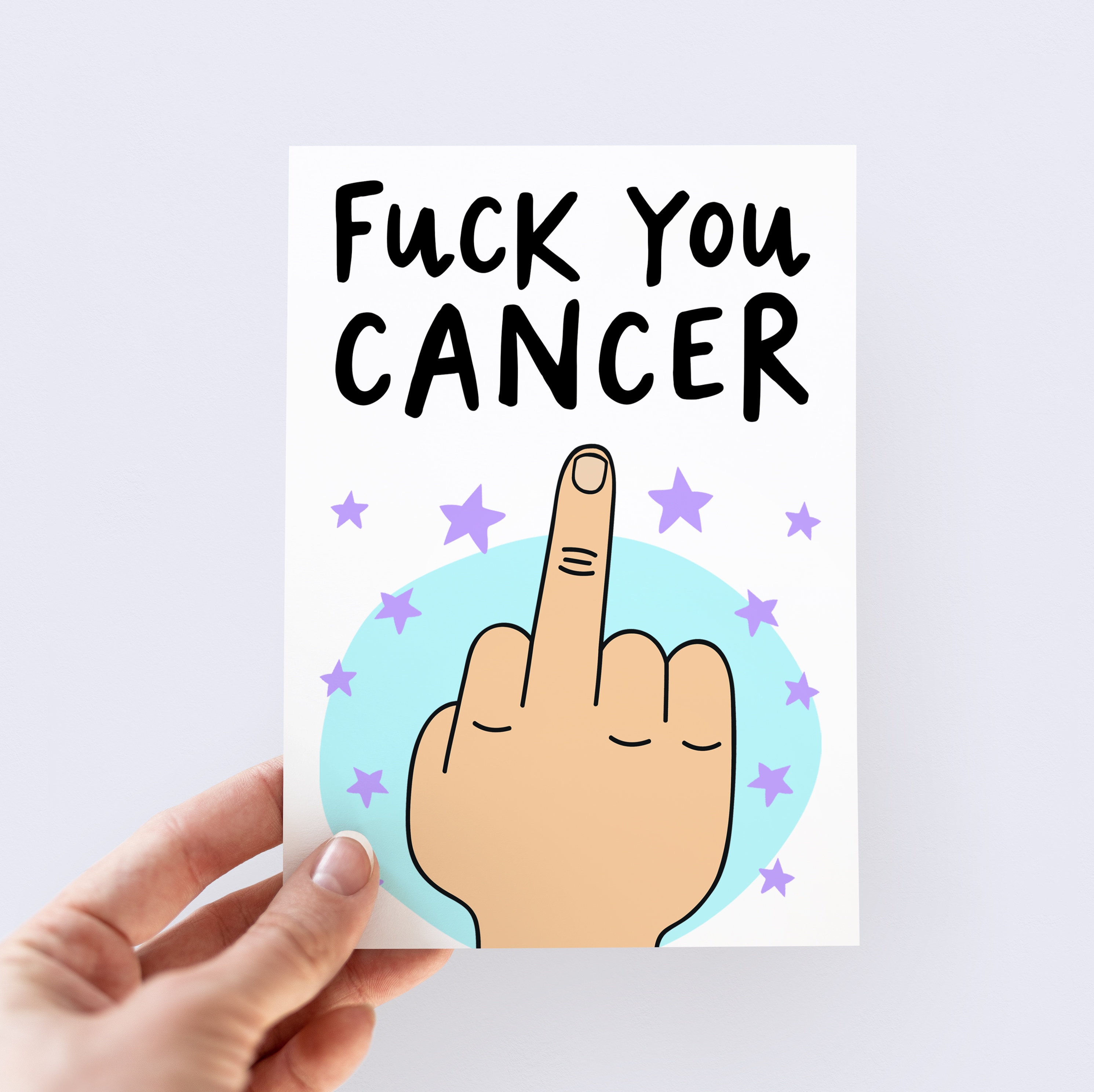 Fuck You Cancer Card Kick Cancers Ass Rude Cancer Card image image