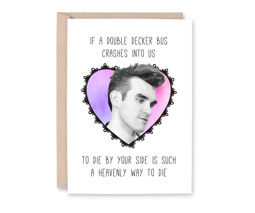 Morrissey Card the Smiths Card Valentine Card Love Card - Etsy