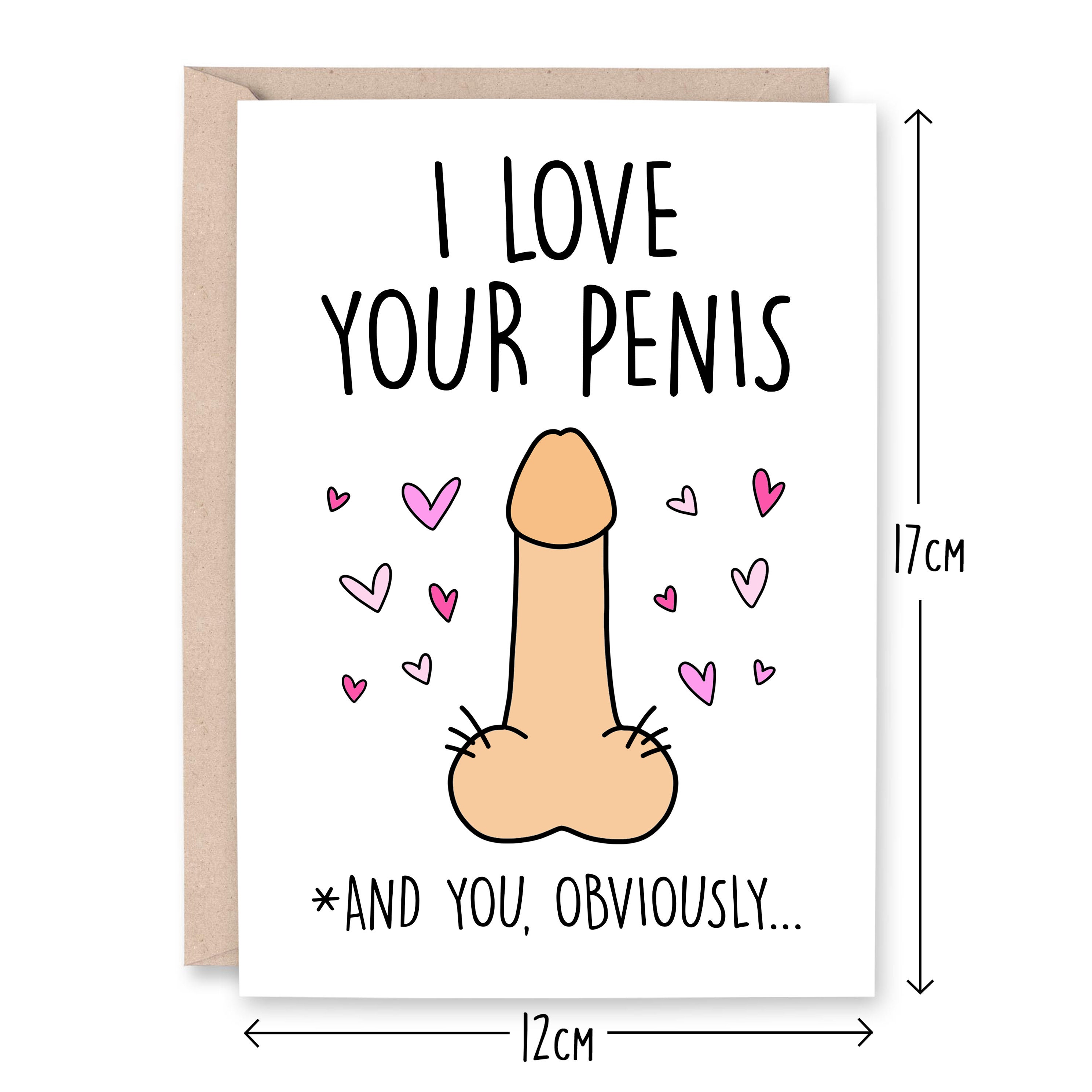 I Love Your Penis Birthday Card I Love Your Dick Anniversary - Etsy Sweden