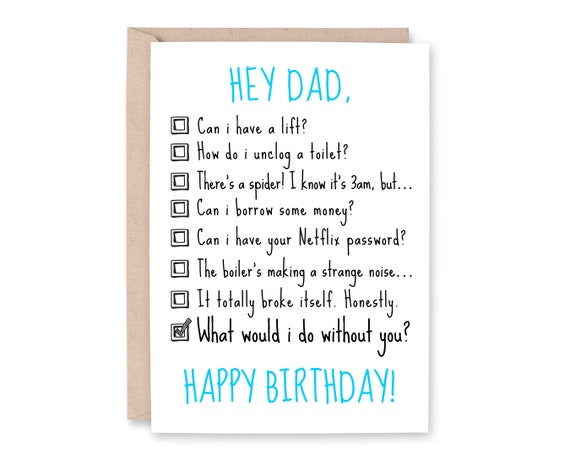 Papa Geburtstagskarte Lustige Papa Karte Papa Karte Papa Etsy