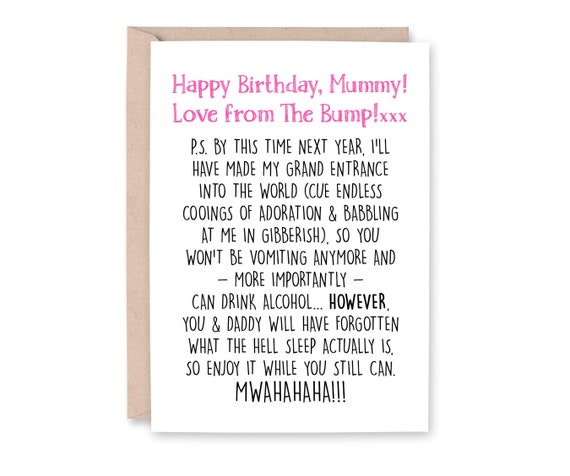 Joyeux Anniversaire Maman De La Bosse Maman 1ere Carte Etsy Joyeux Anniversaire Maman De La Bosse Maman 1ere Carte Etsy
