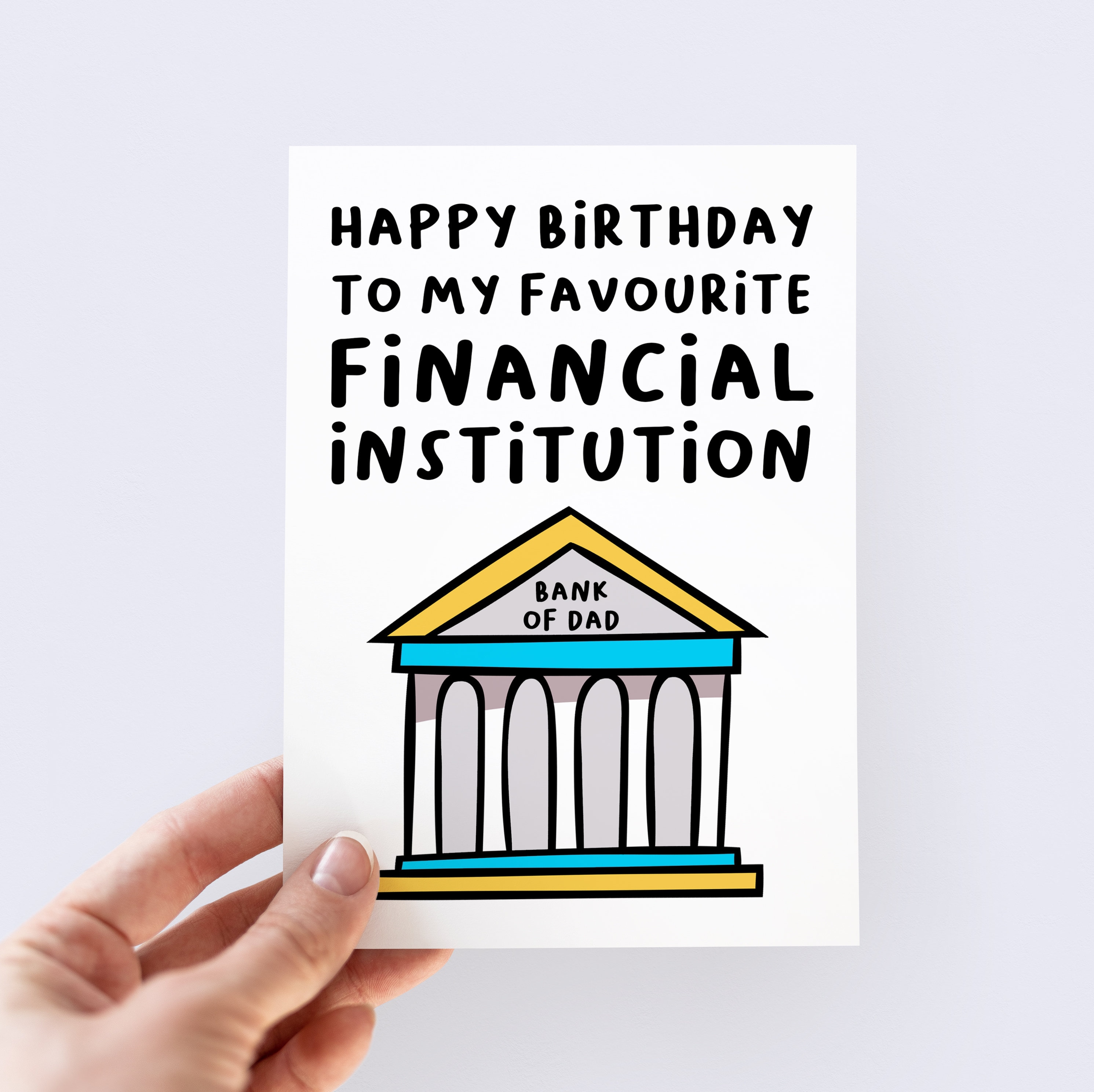 Printable Bank Of Dad Father's Day Greeting Card, Funny Father's Day - View #12