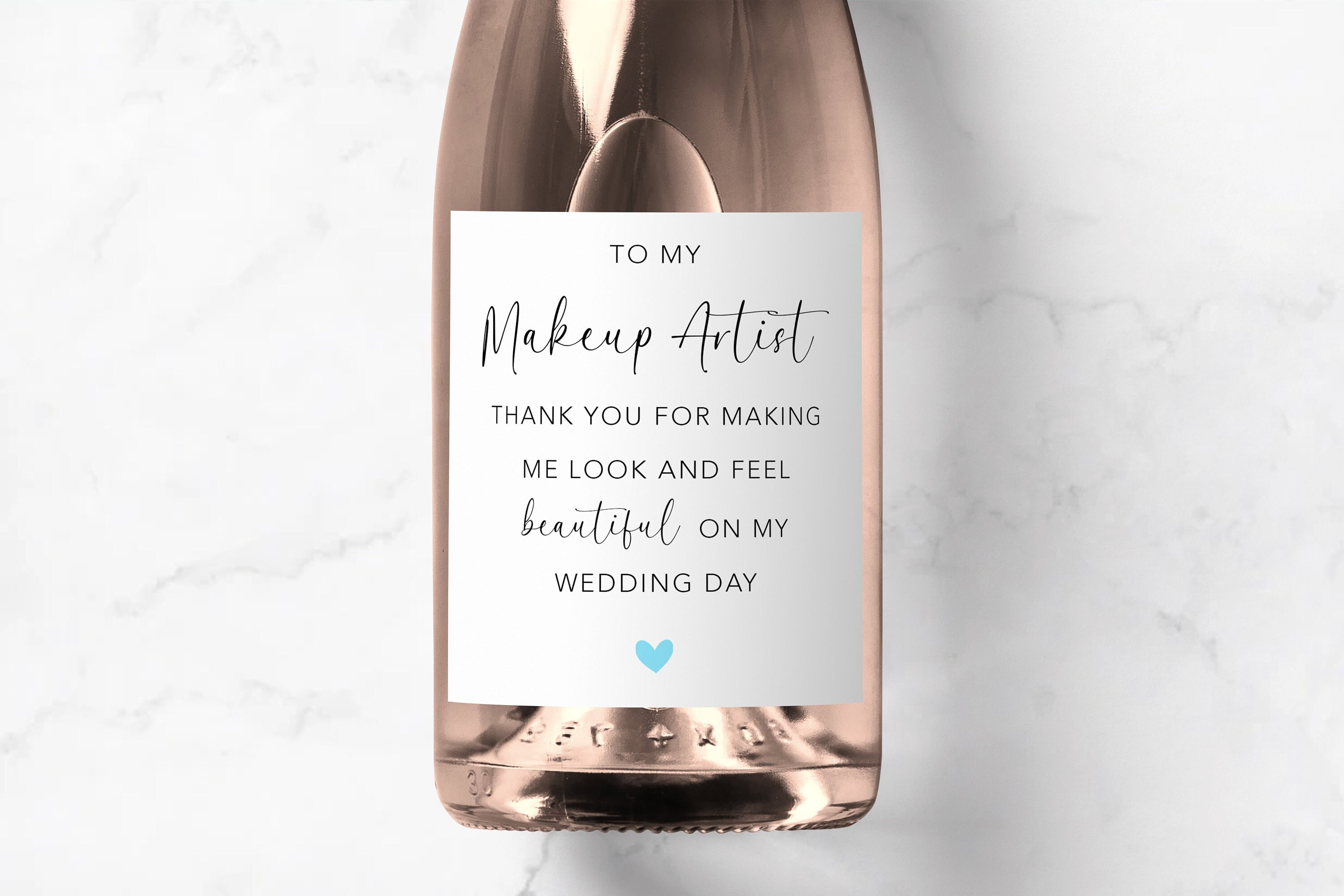 Thank You to My Makeup Artist on My Wedding Day Champagne  display picture 2