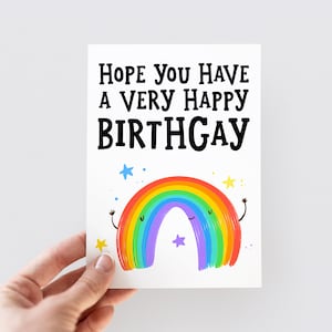Cartes D'anniversaire Gay LGBT Amusantes Et Coquines – Happy Birthgay L5