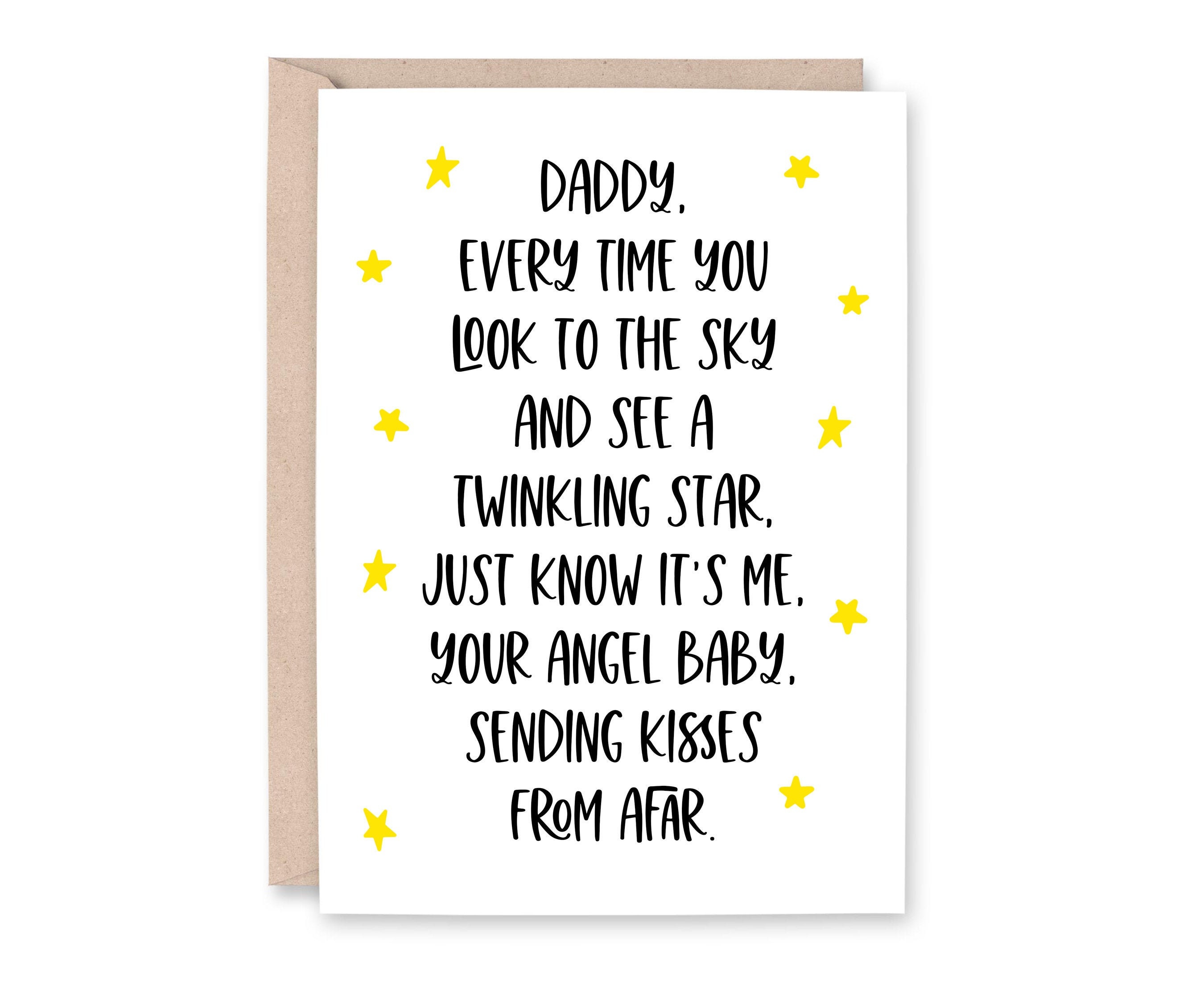 Baby Loss Bereaved Father's Day Card Miscarriage Dad Etsy UK