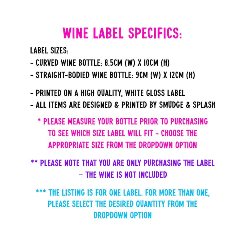 Funny Nine Months Baby Wine Label, New Baby Congratulations, A Mother's Sacrifice, New Mum, Baby Shower, Maternity Leave, Novelty Baby Gift image 2