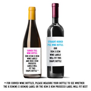 Funny Nine Months Baby Wine Label, New Baby Congratulations, A Mother's Sacrifice, New Mum, Baby Shower, Maternity Leave, Novelty Baby Gift image 3