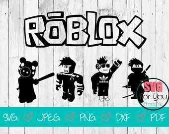 Roblox Svg Character Bundle Set Roblox Emoji Svg Roblox Cut Etsy