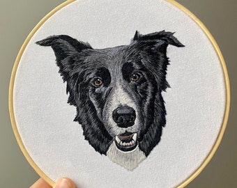 Custom pet portrait | Pet portrait | Embroidered Pet Portrait | Pet Portrait Embroidery | Custom Embroidery | Hand Embroidery
