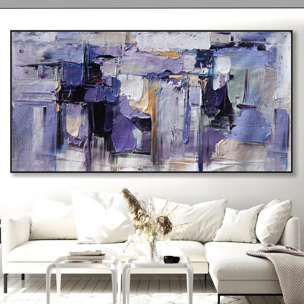 Large Abstract Canvas Etsy