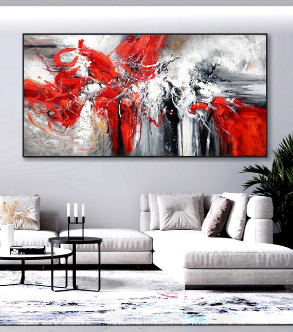 Modern Living Room Red