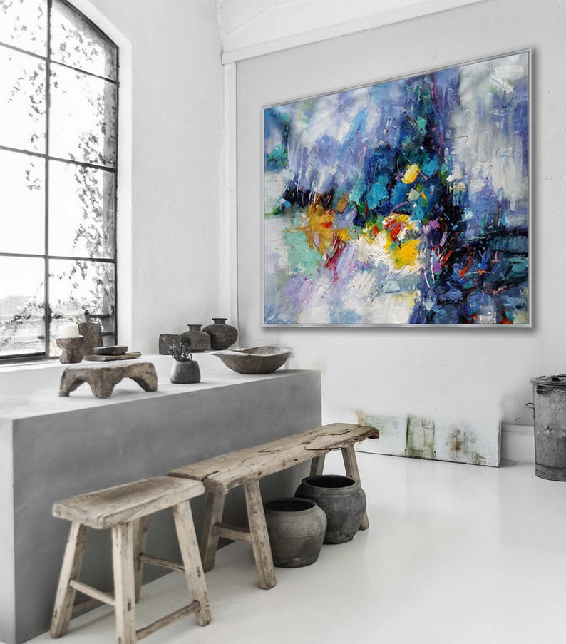 Contemporary Abstract Wall Art Hand Painted Modern Painting Wall Art Hand Painted Modern Painting