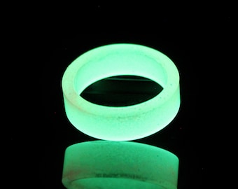 Luminous Glow Ring Glowing In The Dark Jewelry Unisex Decoration  Fluorescent Ring Ornaments For Women Men