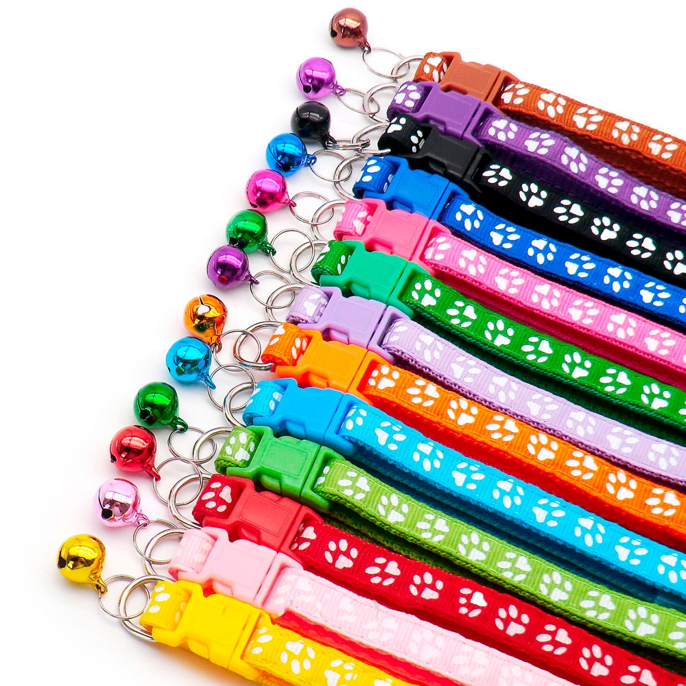 Breakaway Cat Collar Cute Cat Collar With Bell Pet Collar Etsy UK