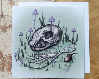 Squirrell Skeleton Artwork