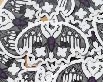 Gothic Moth Sticker