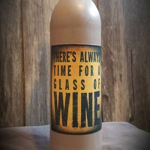 Customized Wine Bottle with Image. Great for decor in any home!!!
