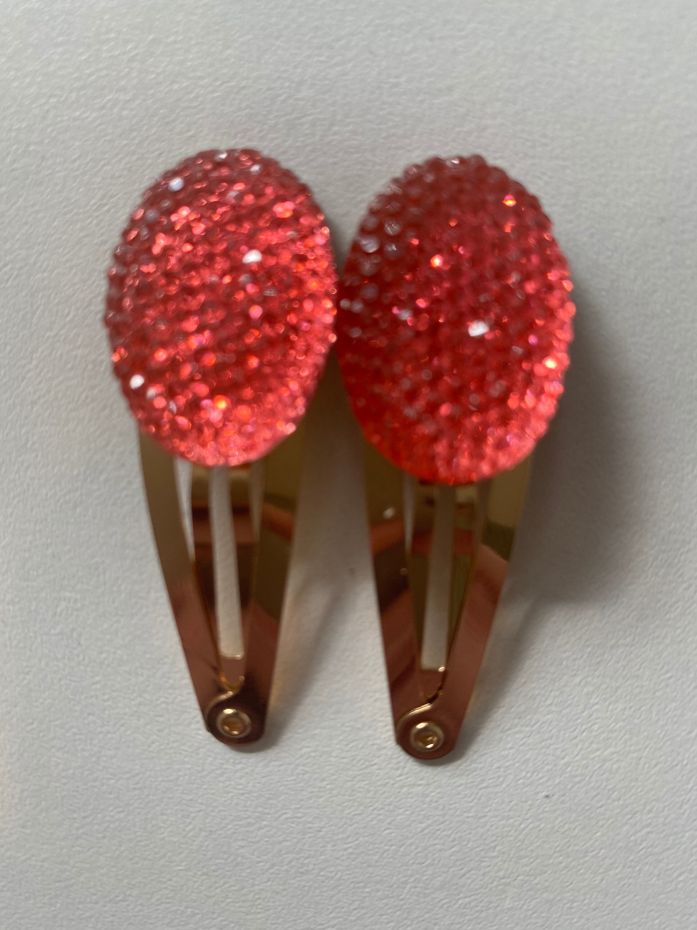 Gold hair clips sparkle Hair clip hair accessories Etsy