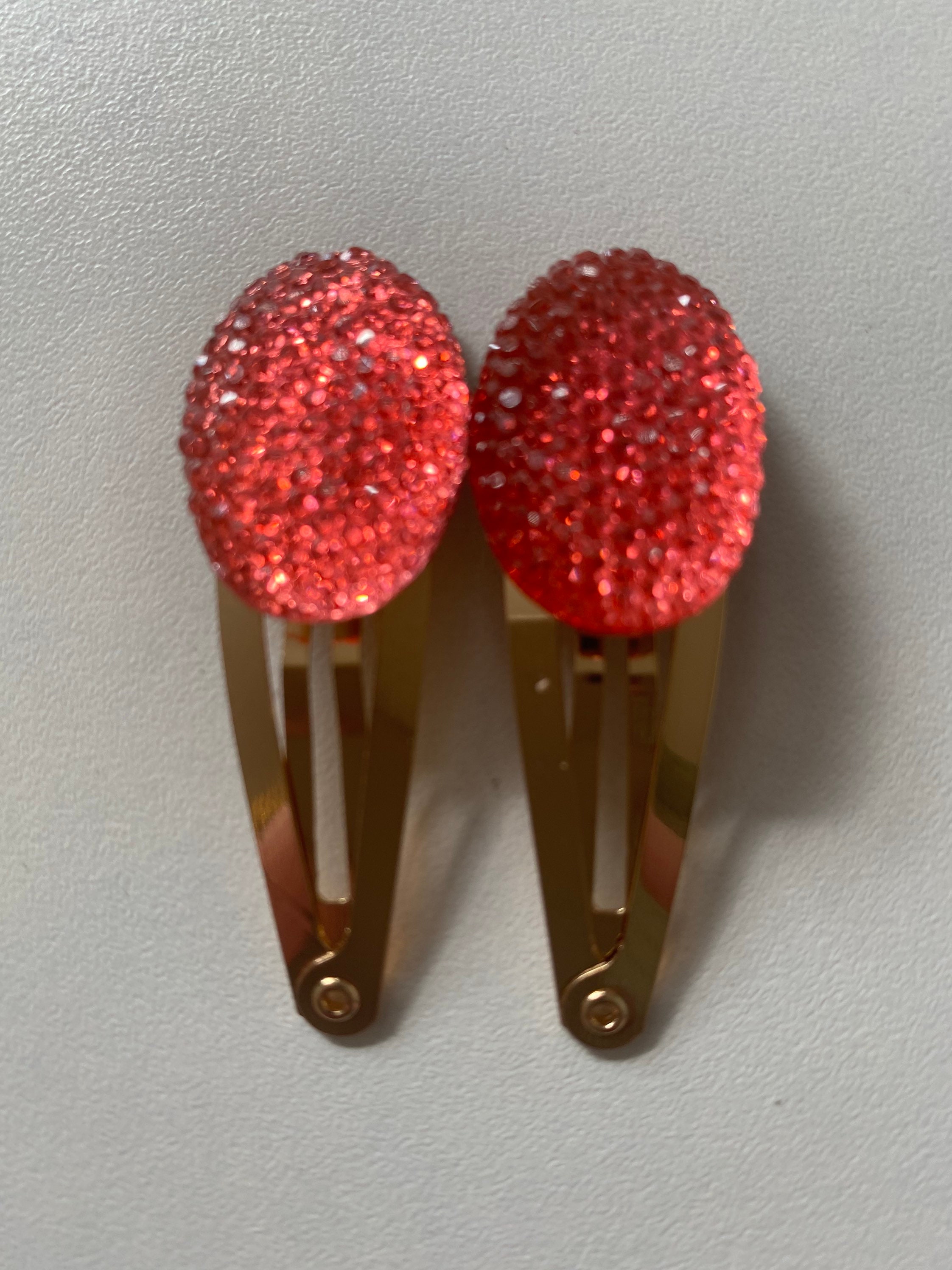 Gold hair clips sparkle Hair clip hair accessories Etsy