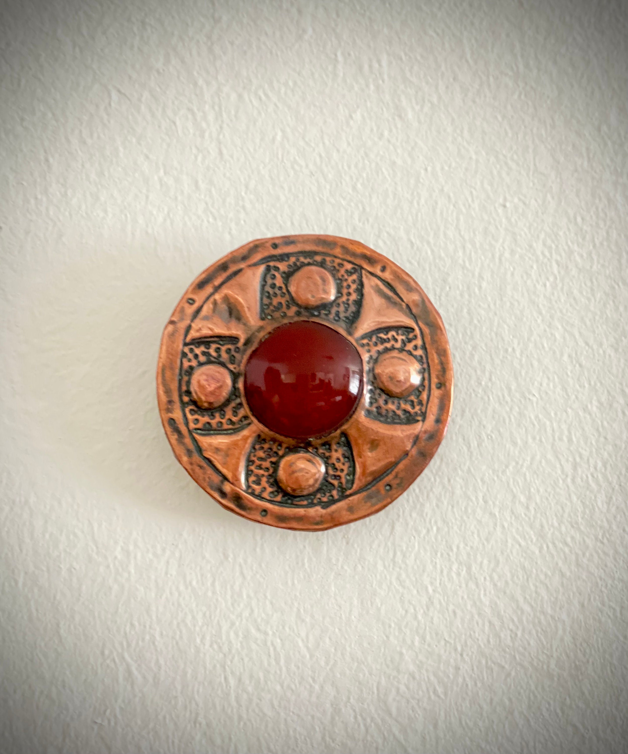 1880s Victorian Golf Filled Photo Brooch - VT 1880s Victorian Golf Filled Photo Brooch - VT