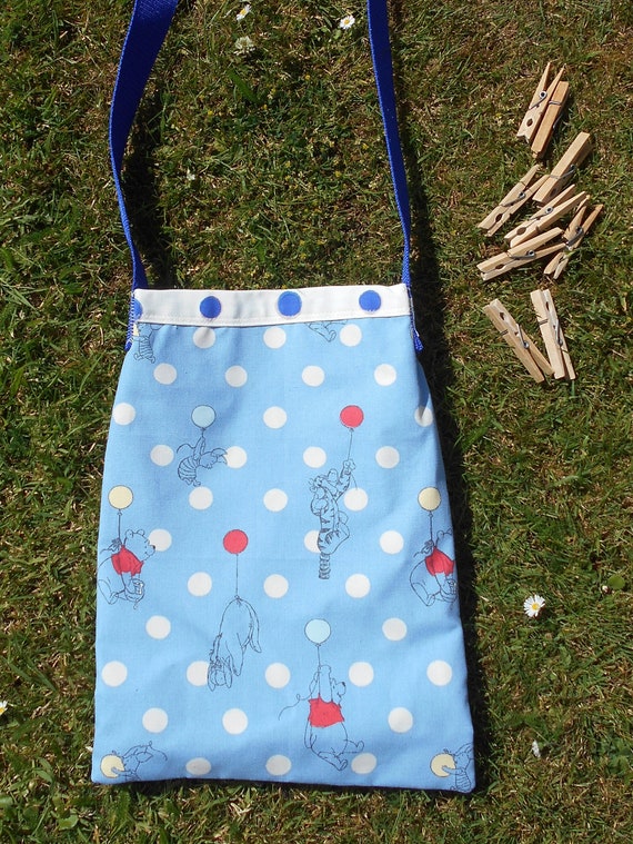 Fait à la main Linge Peg Sac Avec en Bois Cintre canards