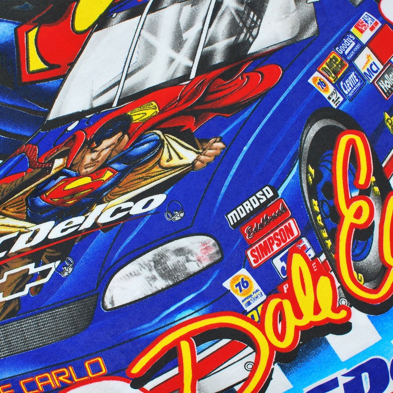 Superman 1998 t-shirt medium vintage deadstock Dale Earnhardt Jr