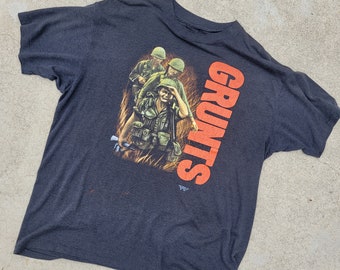 vintage 3D Emblem Grunts tee, XL