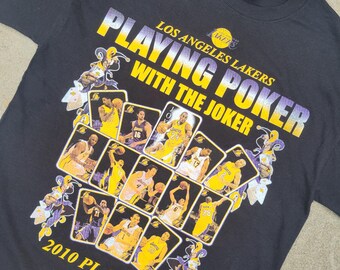 vintage Poker with the Joker Lakers Championship tee, large