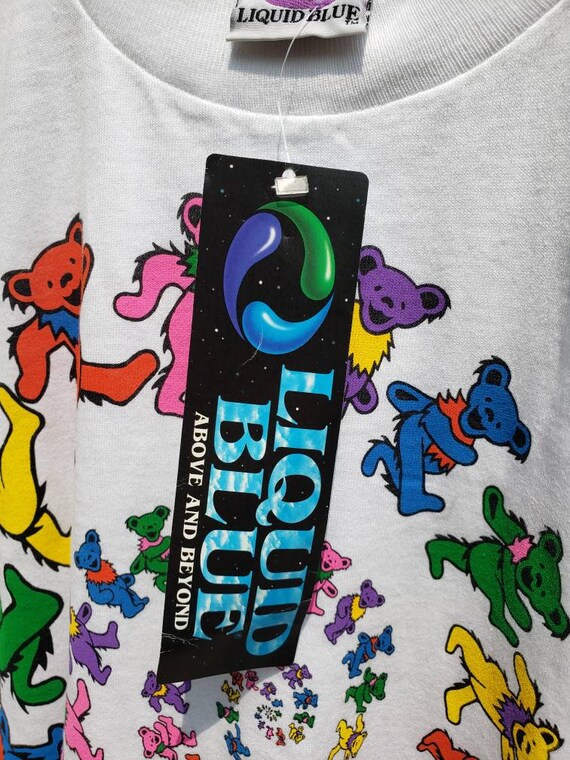 new vintage Liquid Blue Grateful Dead bear tee, XL