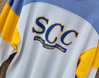 vintage SCC collage creeneck sweatshirt, medium