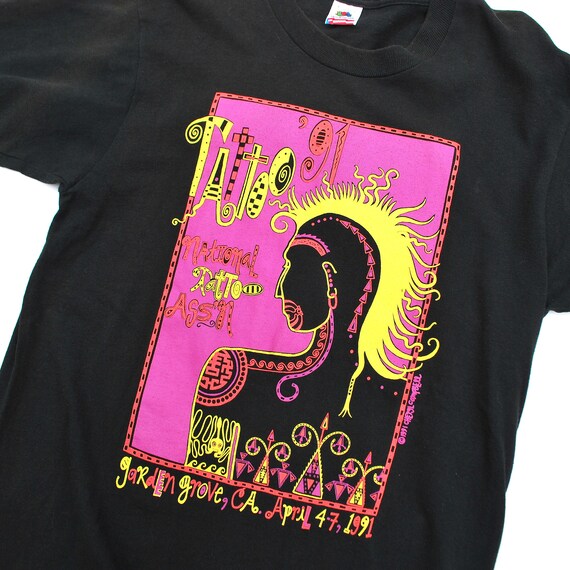 vintage 1991 Tattoo Convention tee, large