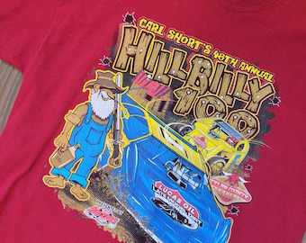 vintage Hillbilly 100 racing tee, XL