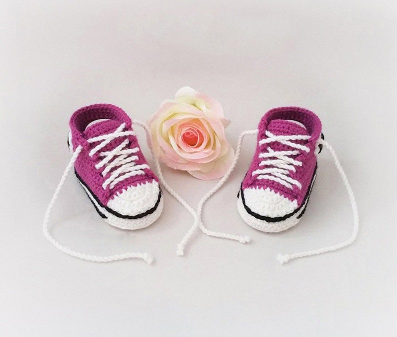 Baby Slippers knit baby slipper basket baby sneakers birth gift Baby booties Baby Slippers crochet