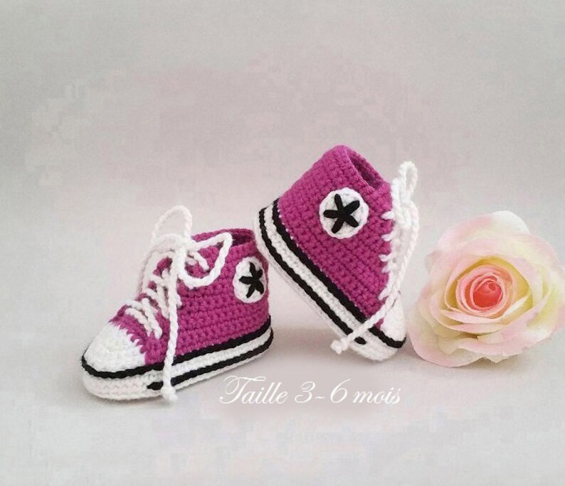 Baby Slippers knit baby slipper basket baby sneakers birth gift Baby booties Baby Slippers crochet