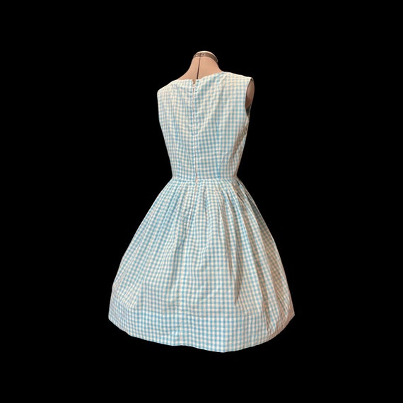 Handmade 1950's gingham swing dress, Sweetest Pic… - image 4